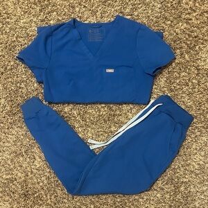 Figs Zamora Jogger Catarina Scrub Set Blue XS